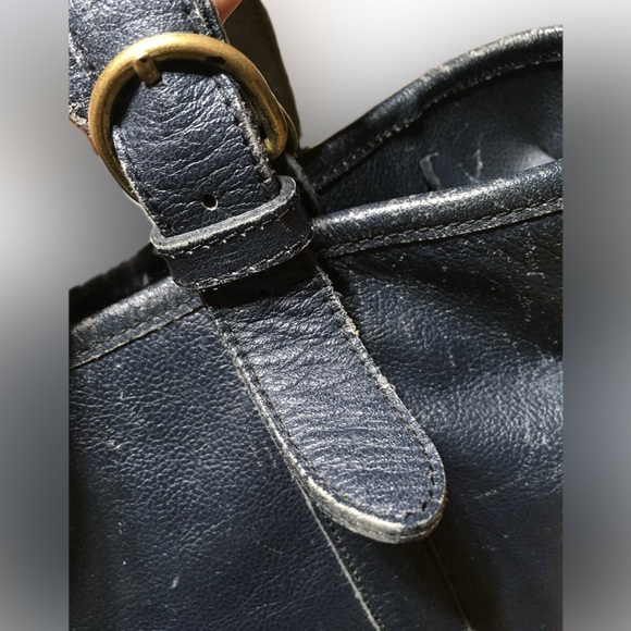 IIBisonte Grained Leather Large Tote Shoulder Handbag DISTRESSED - Picture 11 of 16